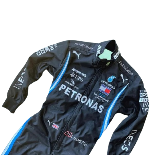 Lewis Hamilton 2021 F1 Mercedes AMG Petronas Embroidery Race Suit