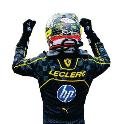 Charles Leclerc 2024 Italy GP Scuderia Ferrari HP F1 Team Replica Racing Suit