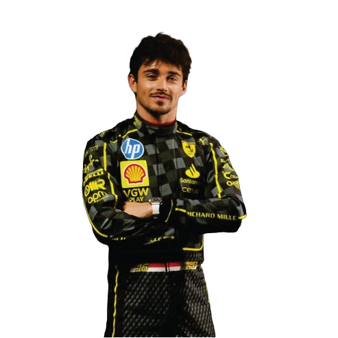 Charles Leclerc 2024 Italy GP Scuderia Ferrari HP F1 Team Replica Racing Suit