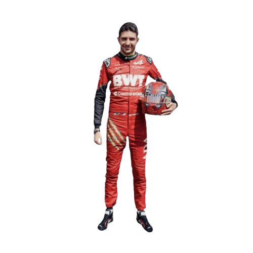 New 2024 Esteban Ocon BelgianGP BWT F1 Team Alpine X Deadpool & Wolverine BelgianGP Racing Suit