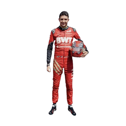New 2024 Esteban Ocon BelgianGP BWT F1 Team Alpine X Deadpool & Wolverine BelgianGP Racing Suit
