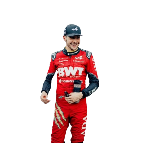 New 2024 Esteban Ocon BelgianGP BWT F1 Team Alpine X Deadpool & Wolverine BelgianGP Racing Suit