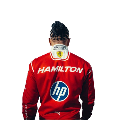 NEW 2026 Lewis Hamilton Ferrari HP F1 Race Suit Replica