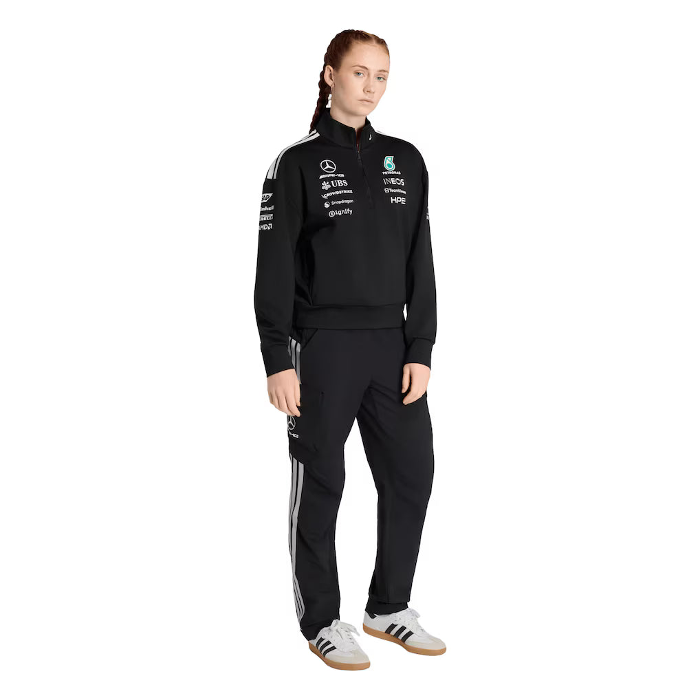 Mercedes AMG Petronas adidas F1 2026 Team 1/4 Zip - Black - Womens