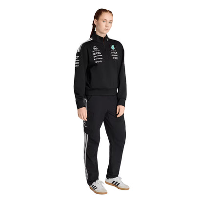 Mercedes AMG Petronas adidas F1 2026 Team 1/4 Zip - Black - Womens