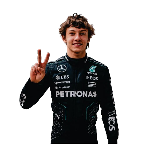 Andrea Kimi Antonelli 2024 Mercedes f1 suit