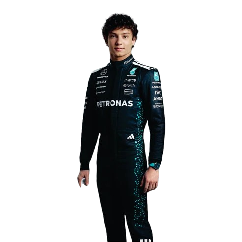 Andrea Kimi Antonelli 2025 Mercedes f1 suit