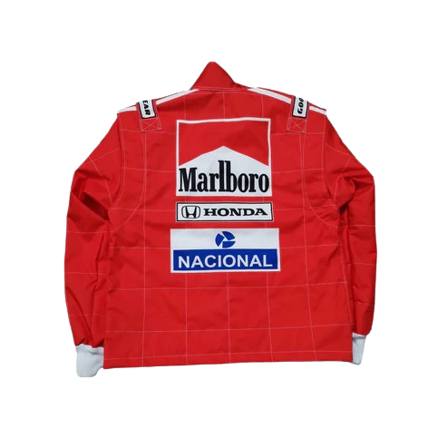 Ayrton Senna Replica Embroidered Patches go kart Jacket