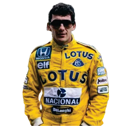 Ayrton Senna 1987 Lotus Embroidery f1 race suit