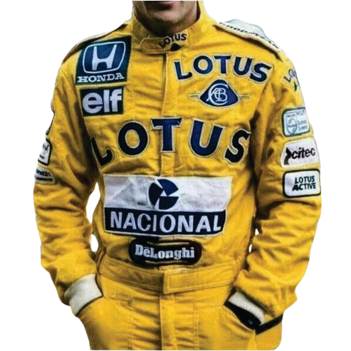 Ayrton Senna 1987 Lotus Embroidery f1 race suit