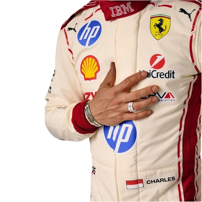 Charles Leclerc 2026 Ferrari Monaco GP Replica Racing Suit