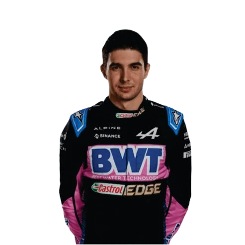Esteban Ocon 2023 BWT Alpine f1 race suit