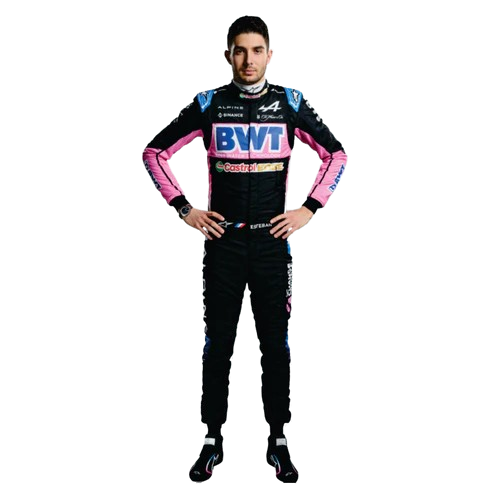 Esteban Ocon 2023 BWT Alpine f1 race suit