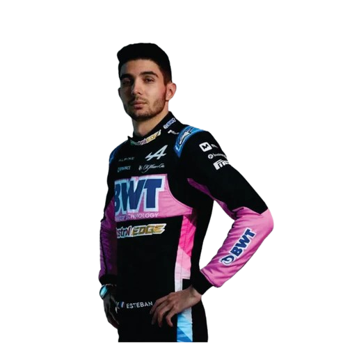 Esteban Ocon 2024 BWT Alpine f1 race suit