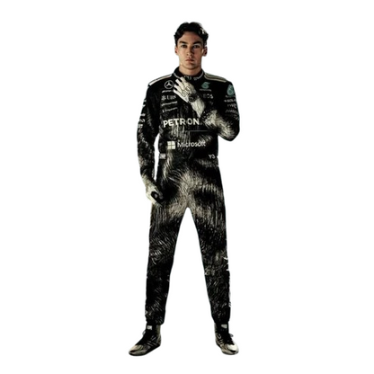George Russell adidas Y-3 New Mercedes 2026 F1 Suit