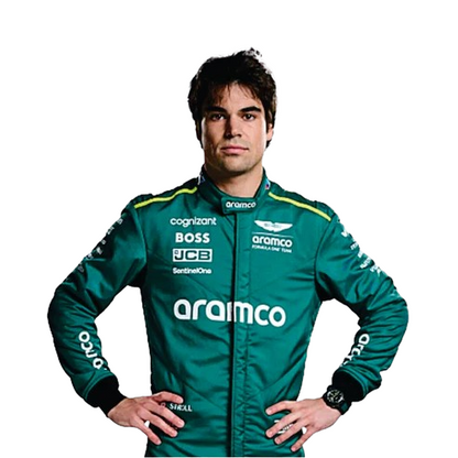 Lance Stroll 2024 Aston Martin f1 race suit