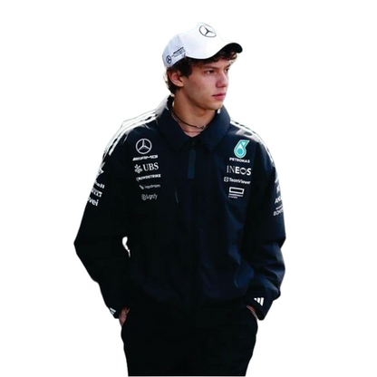 Mercedes 2025 petronas adidas F1 jacket black