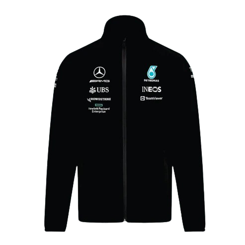 Mercedes F1 Mens Softshell Jacket Black X-large