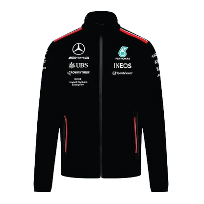 Mercedes 2023 F1 Mens Softshell Jacket Black