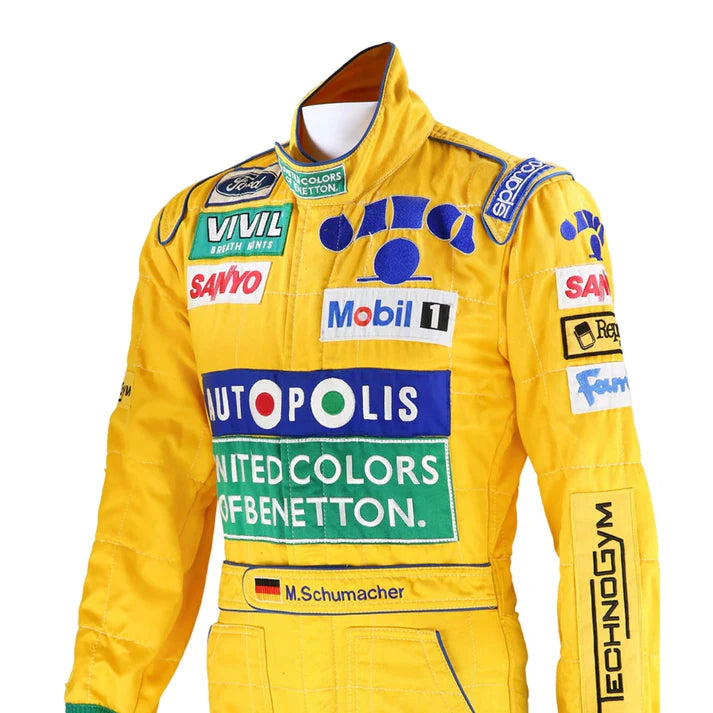 Michael Schumacher 1992 Embroidery Benetton f1 suit