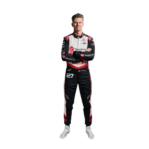 New 2024 Nico Hulkenberg MoneyGram Haas F1 Team Racing Suit