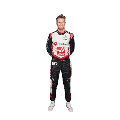 New 2024 Nico Hulkenberg MoneyGram Haas F1 Team Racing Suit