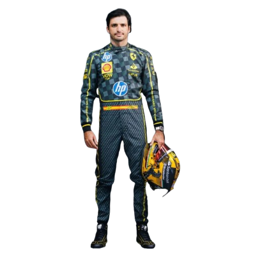 Carlos Sainz Scuderia Ferrari HP carbon-fibre Italian Grand Prix Race suit 2024