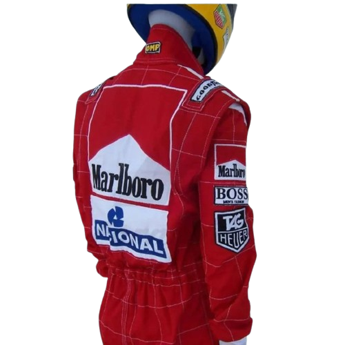 Ayrton Senna Mclaren Embroidery 1991 F1 Replica Race Suit