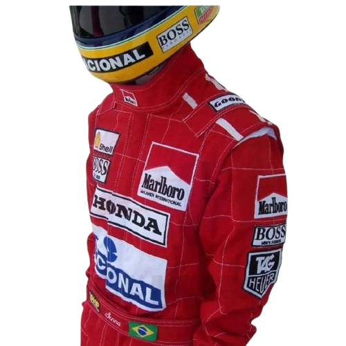 Ayrton Senna Mclaren Embroidery 1991 F1 Replica Race Suit