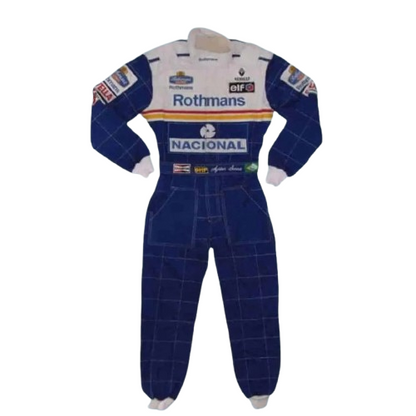 Ayrton Senna 1994 racing suit Embroidery / Team Williams F1 Rothmans
