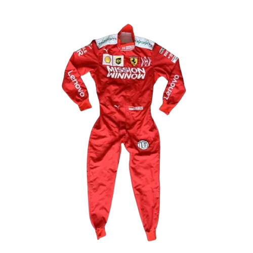Charles Leclerc 2019 F1 Ferrari Mission Winnow Embroidery Race Suit