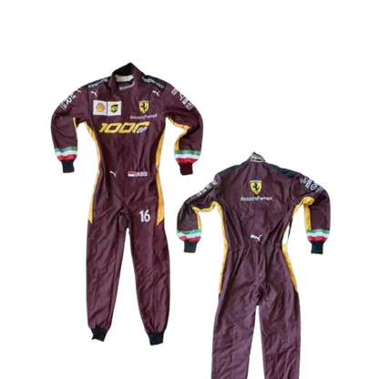 Charles Leclerc 2020 Ferrari 1000 GP F1 Embroidery Race Suit