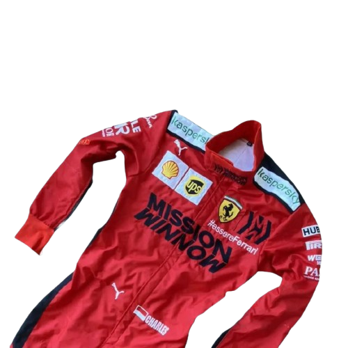 Charles Leclerc 2020 F1 Ferrari Embroidery Race Suit