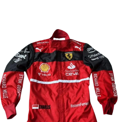 Charles Leclerc 2022 Embroidery Race Suit Scuderia Ferrari F1 Team