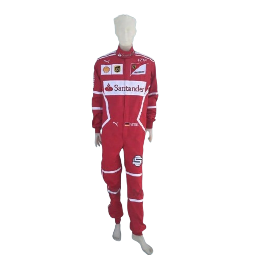 Sebastian Vettel 2017 Ferrari F1 Embroidery Race Suit