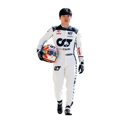 Yuki Tsunoda 2023 AlphaTauri F1 Replica Racing Suit – Formula 1 Motorsport Suit