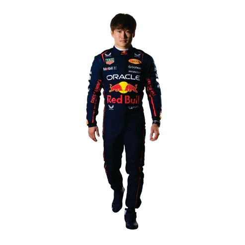 Yuki Tsunoda 2025 redbull f1 racing suit