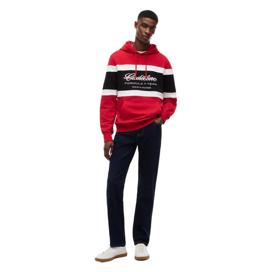Cadillac Tommy Hilfiger Panelled Hoodie - Red