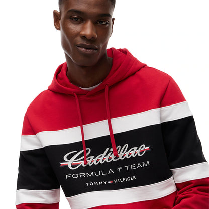 Cadillac Tommy Hilfiger Panelled Hoodie - Red