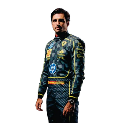Carlos Sainz jr 2024 HP Italy GP Scuderia Ferrari F1 Team Replica Racing Suit