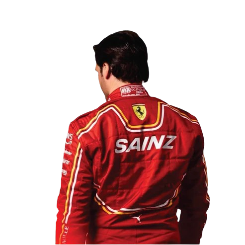Carlos Sainz 2024 Scuderia Ferrari F1 Team Replica Racing Suit