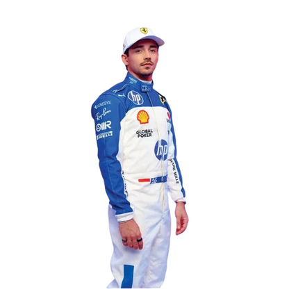 Charles Leclerc 2025 Miami Grand Prix Scuderia Ferrari HP F1 Team Replica Racing Suit