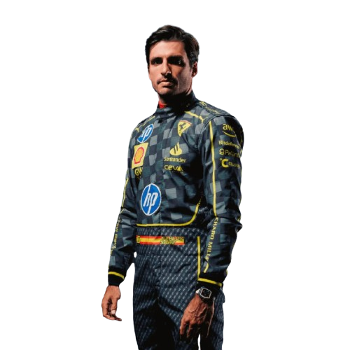 Carlos Sainz Scuderia Ferrari HP carbon-fibre Italian Grand Prix Race suit 2024