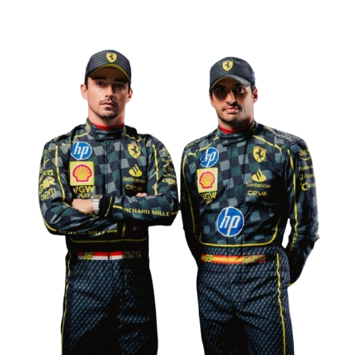 Carlos Sainz Scuderia Ferrari HP carbon-fibre Italian Grand Prix Race suit 2024