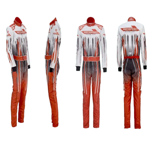 Red Speed Go Kart Racing Suit