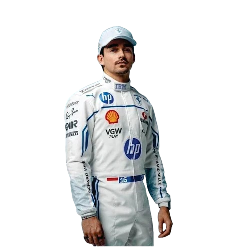 Charles Leclerc 2025 F1 Monaco GP Race Suit Scuderia Ferrari
