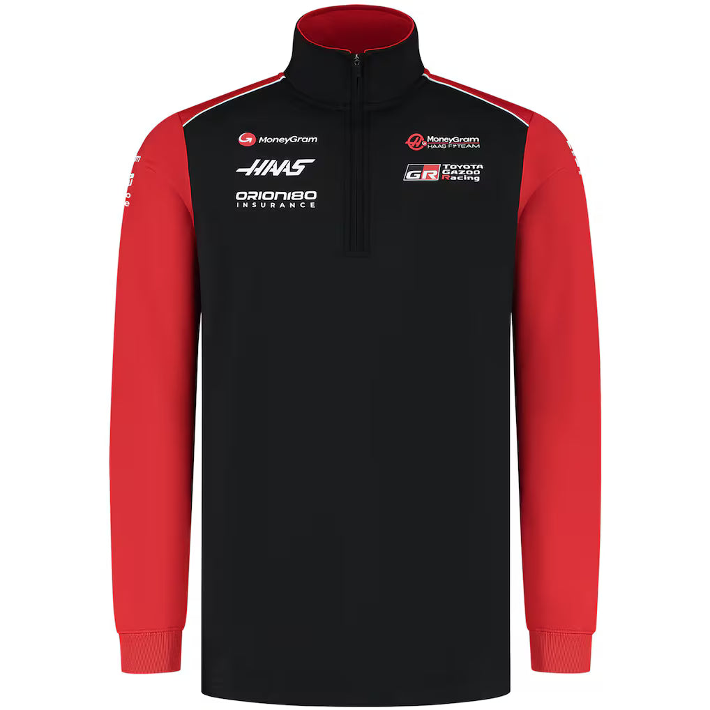 Haas F1 Moneygram 2025 Team Fitted Zip Sweater
