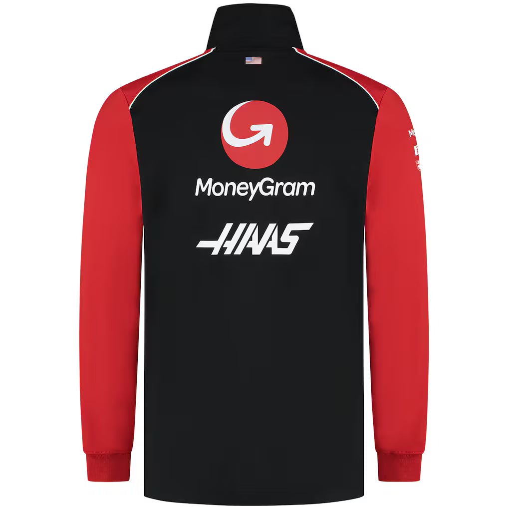 Haas F1 Moneygram 2025 Team Fitted Zip Sweater