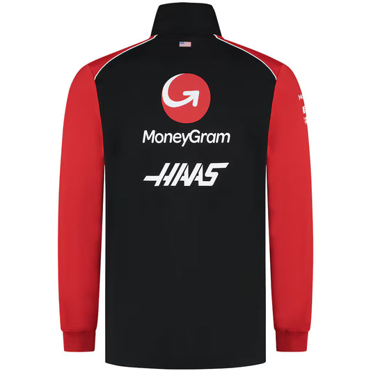 Haas F1 Moneygram 2025 Team Fitted Zip Sweater