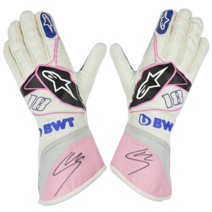 2019 Lance Stroll Race Spec Racing Point BWT F1 Gloves